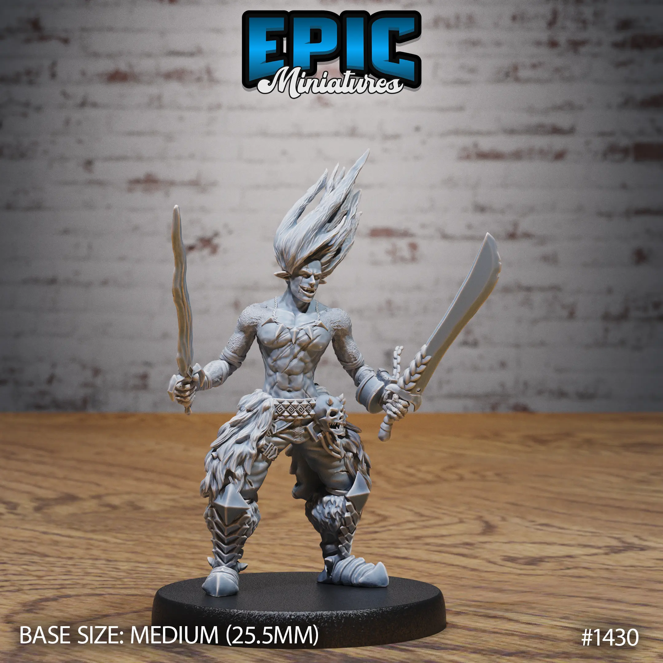1430 Fire Genasi Dual Sword Medium 1