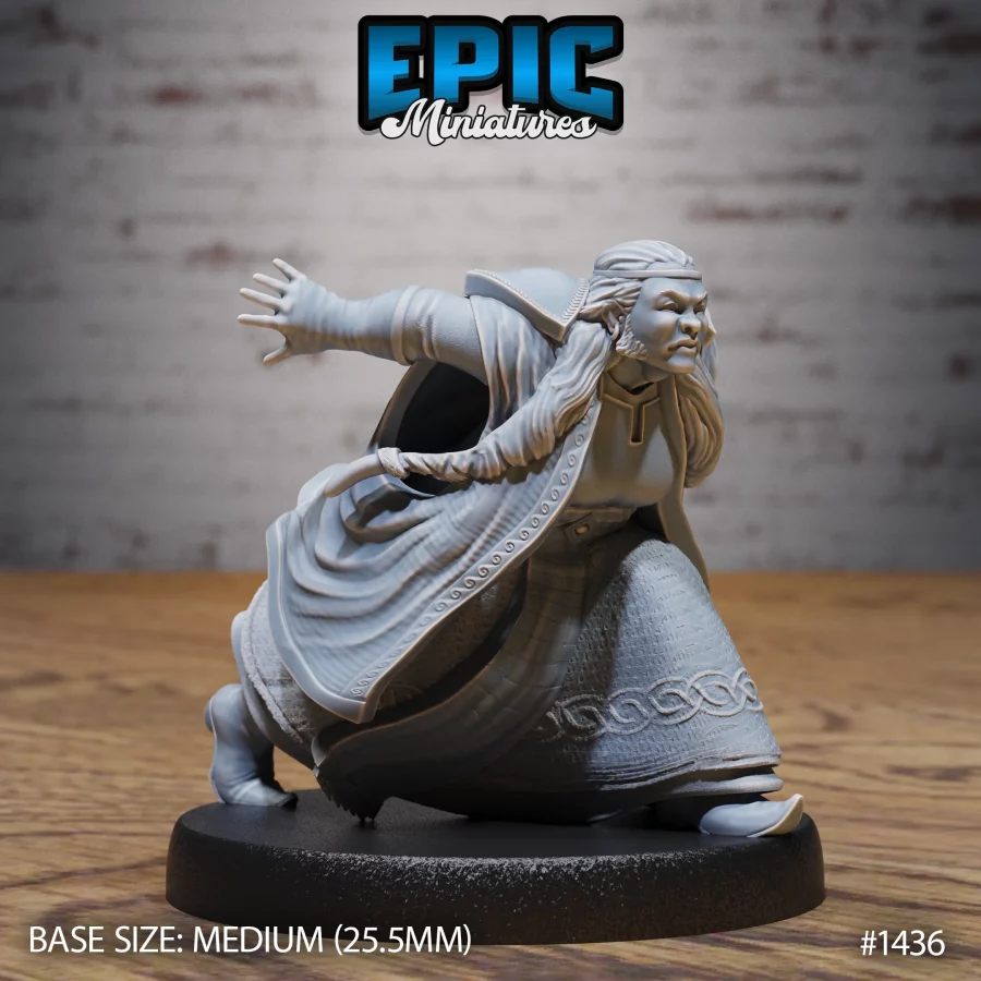 Fire Dwarf Female Attacking (Medium) - Image 3