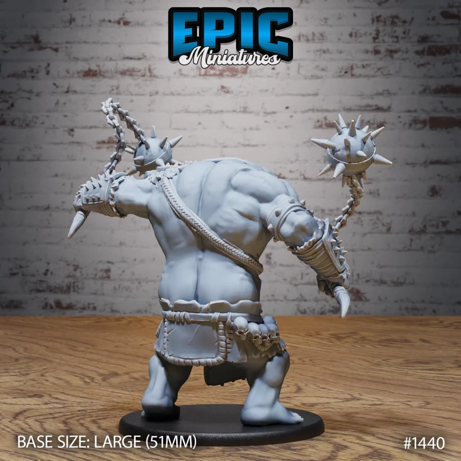 Ettin Tribe Flail Warrior (Large) - Image 2
