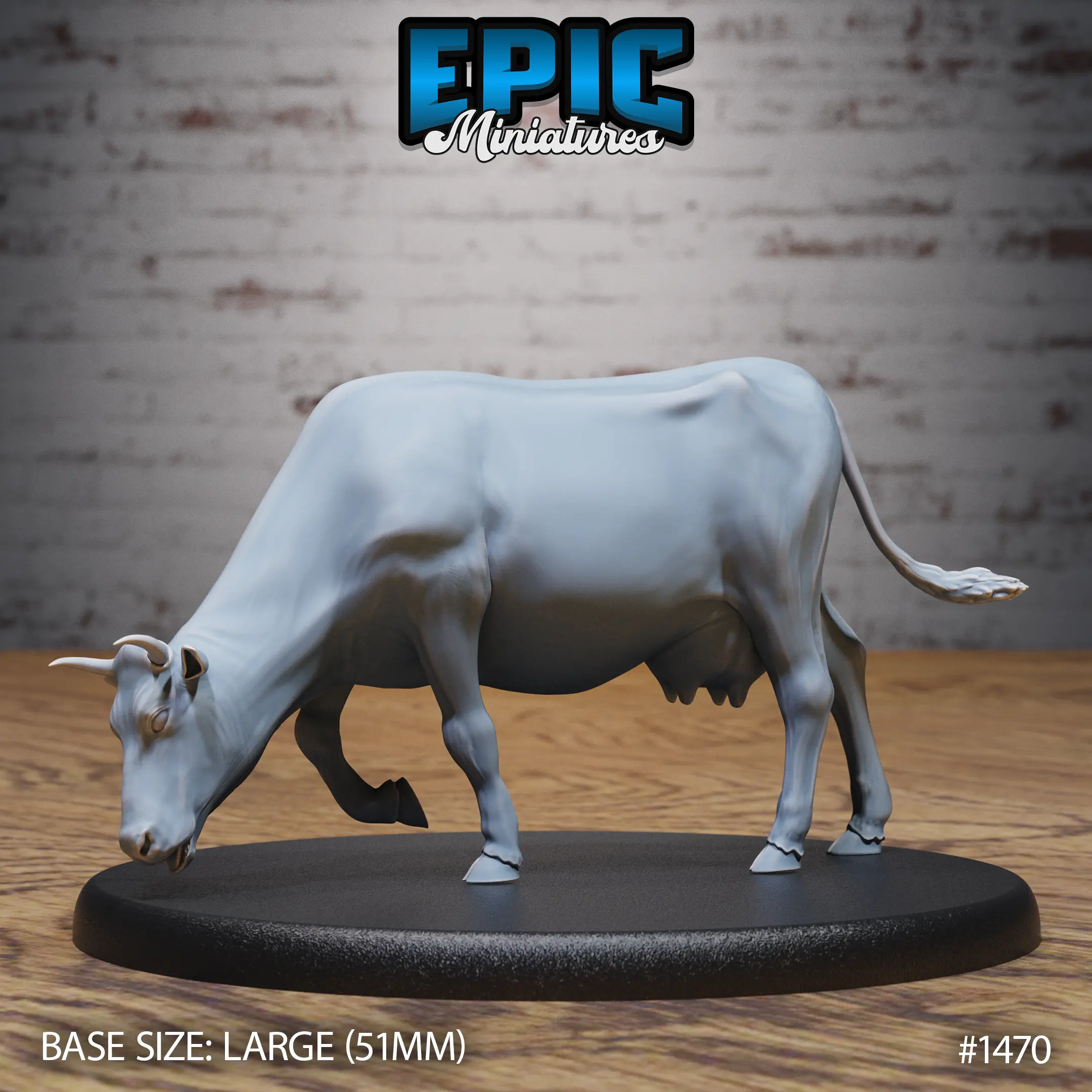 1470 Farm Animal Cow Eating Large 1