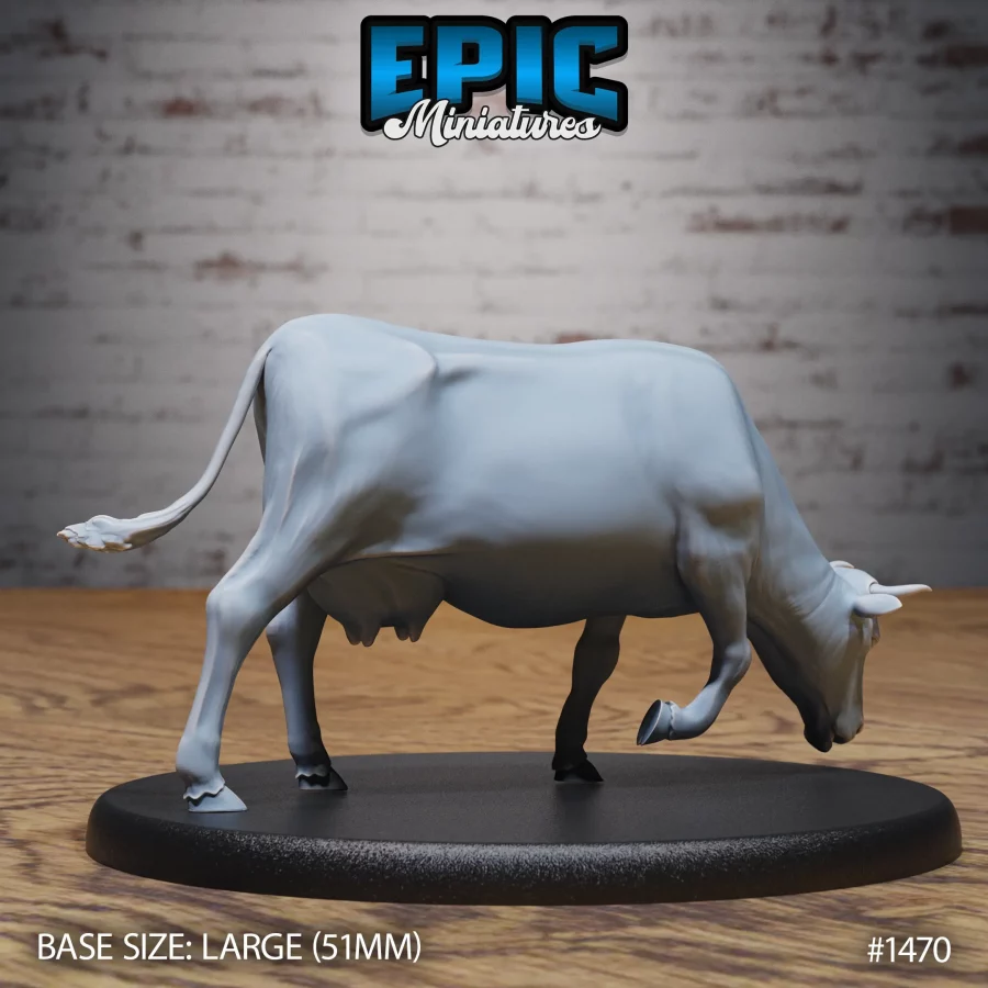 Farm Animal Cow Eating (Large) - Image 2