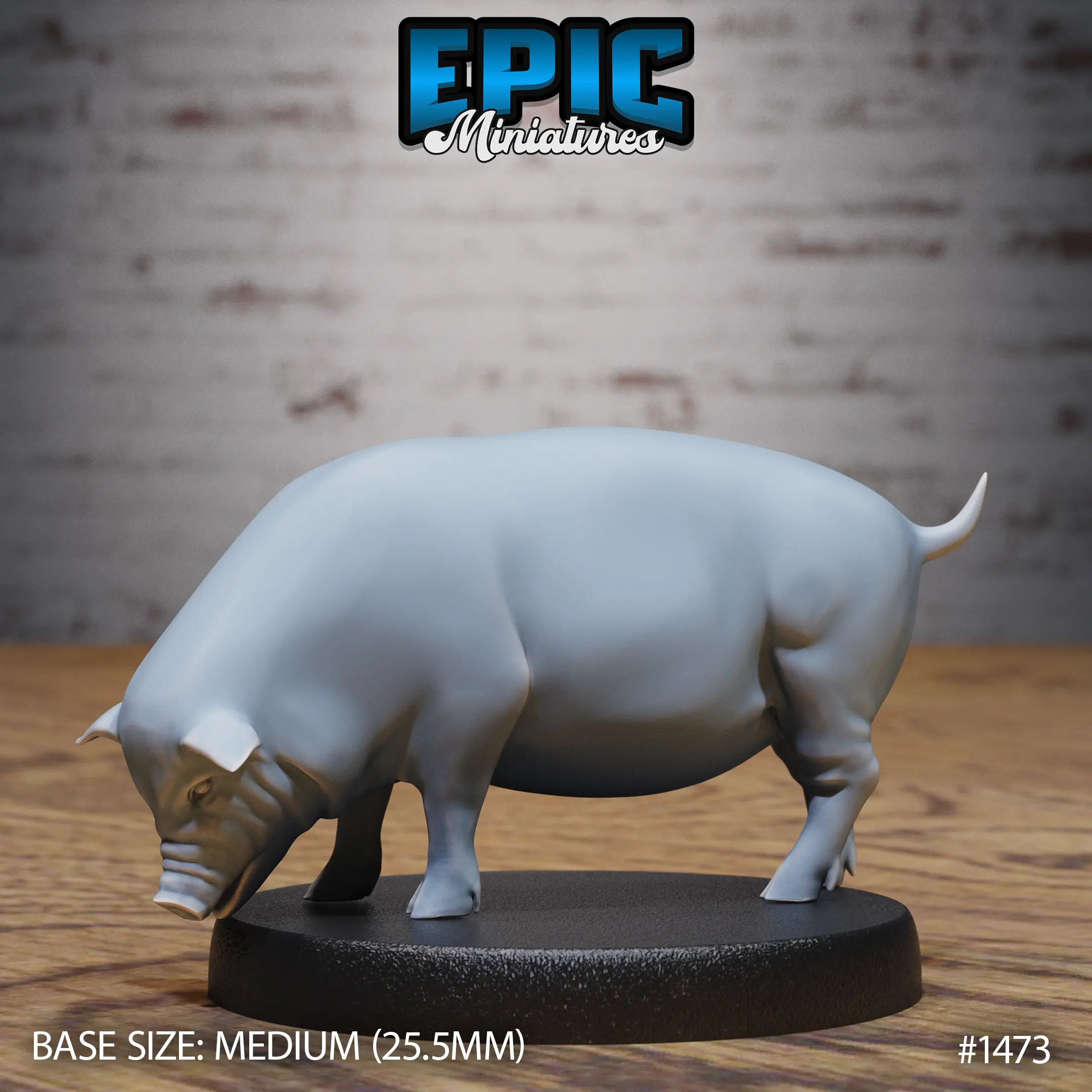 1473 Farm Animal Pig Eating Medium 1