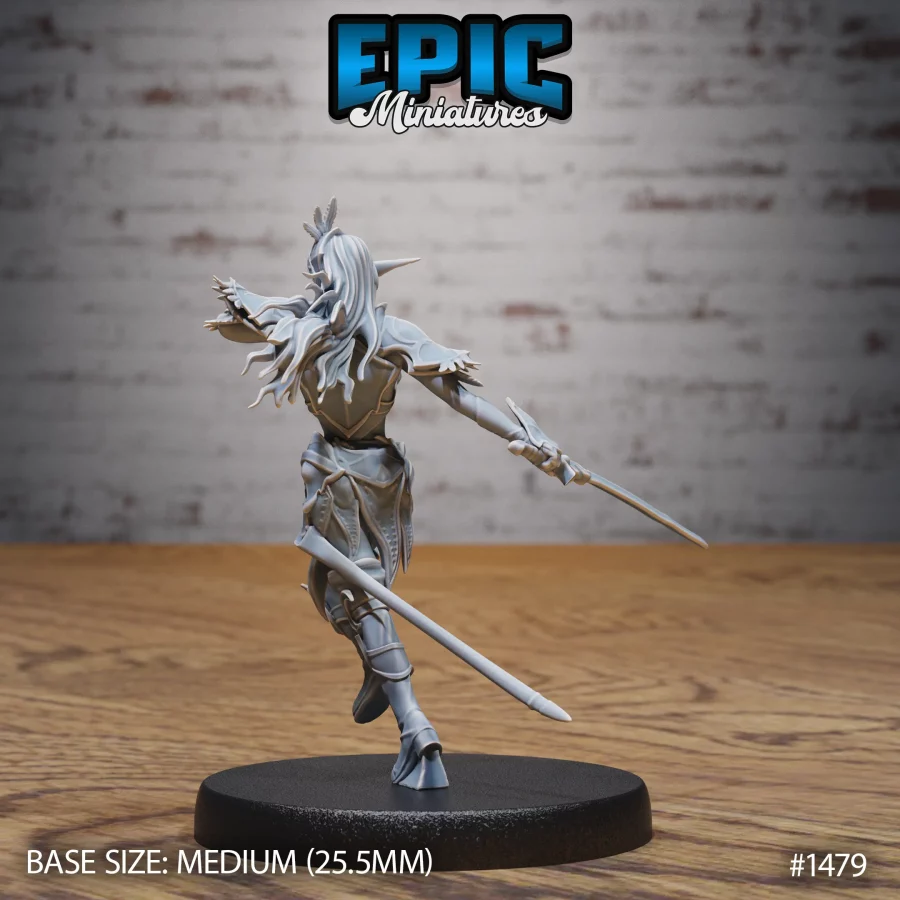 Elven Moon Runner Attacking (Medium) - Image 2