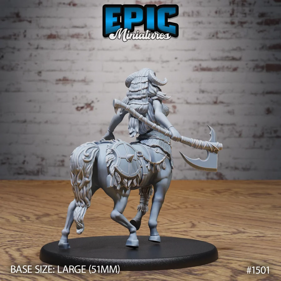 Centaur Female Axe / Centaur Female Archer / Centaur Female Spear Set - Image 3