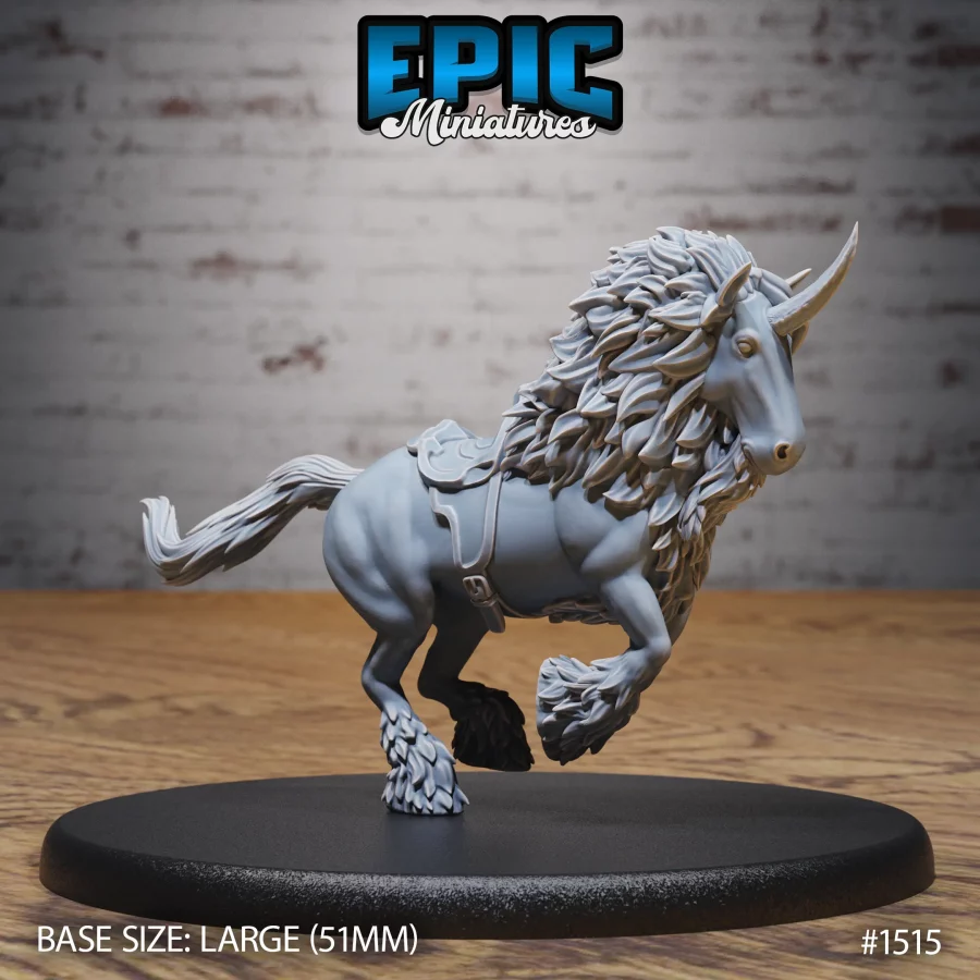 Maned Unicorn Mount (Large)