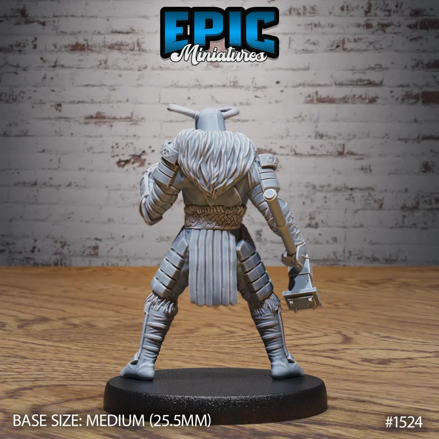 Helmed Barbarian Hammer (Medium) - Image 2