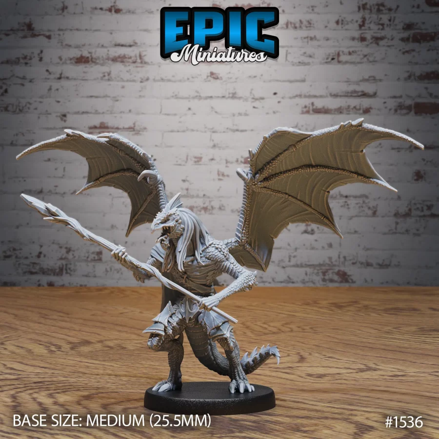 Draconic Demon White Scepter (Medium)