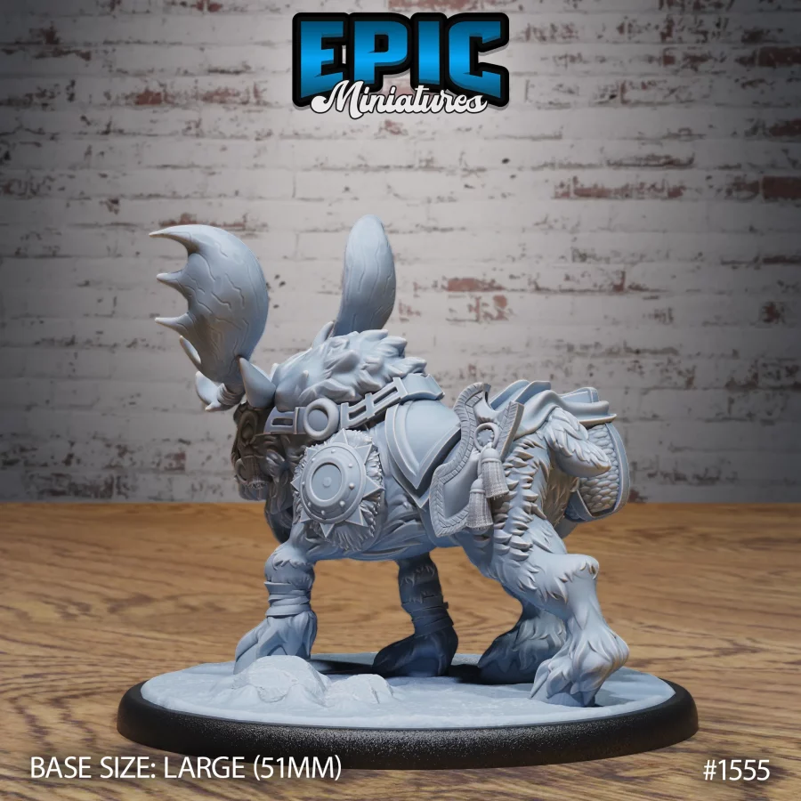 Snow Moose Mount / Snow Moose Wild / Snow Moose Rider Set - Image 3