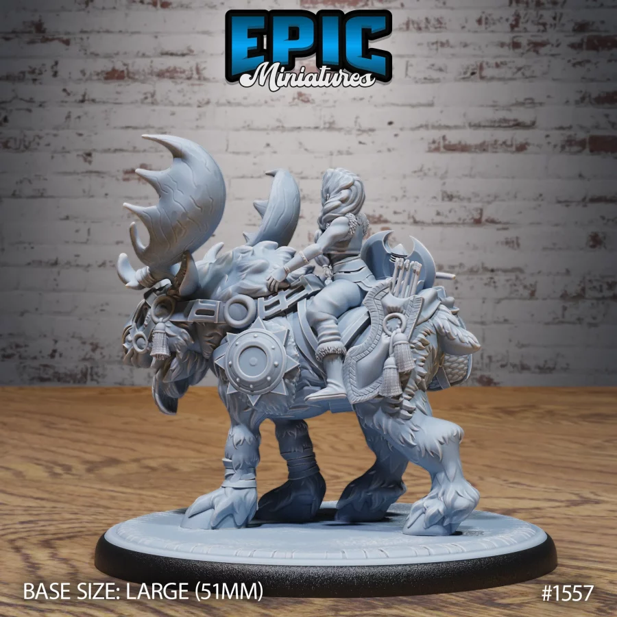 Snow Moose Mount / Snow Moose Wild / Snow Moose Rider Set - Image 7
