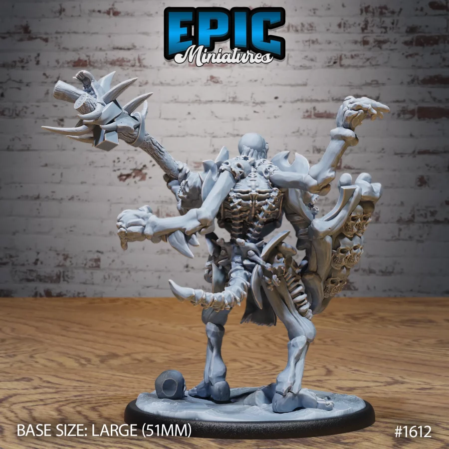 Human Bone Golem Attacking- 2 Variations (Large) - Image 2