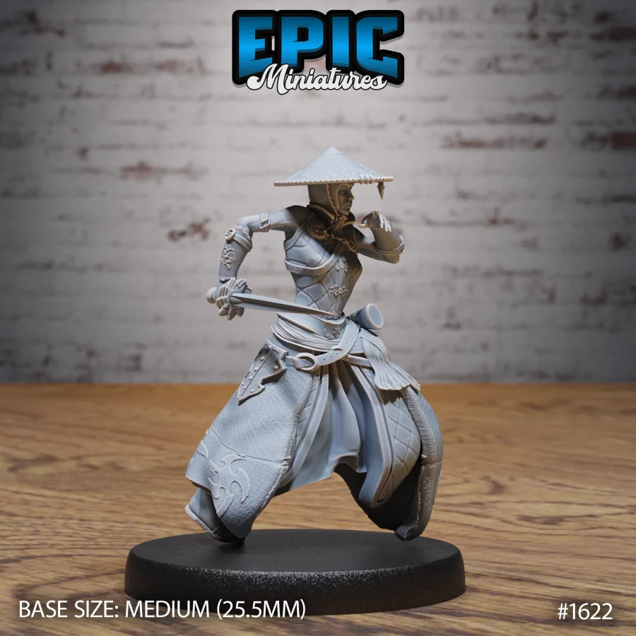 Warrior Monk Female Running (Medium)