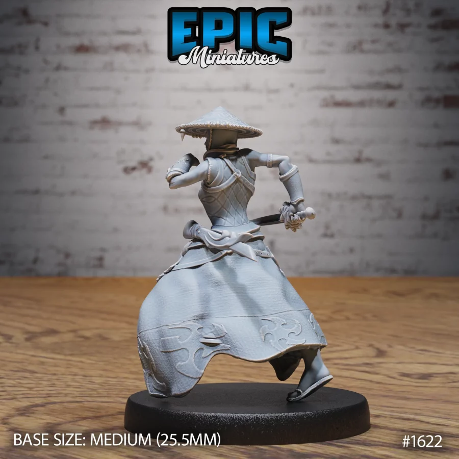 Warrior Monk Female Running (Medium) - Image 2