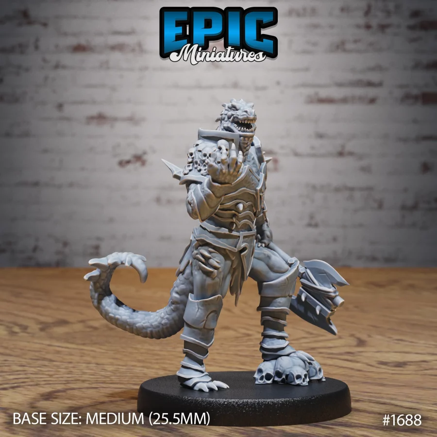 Lizardfolk Warrior Axe (Medium)