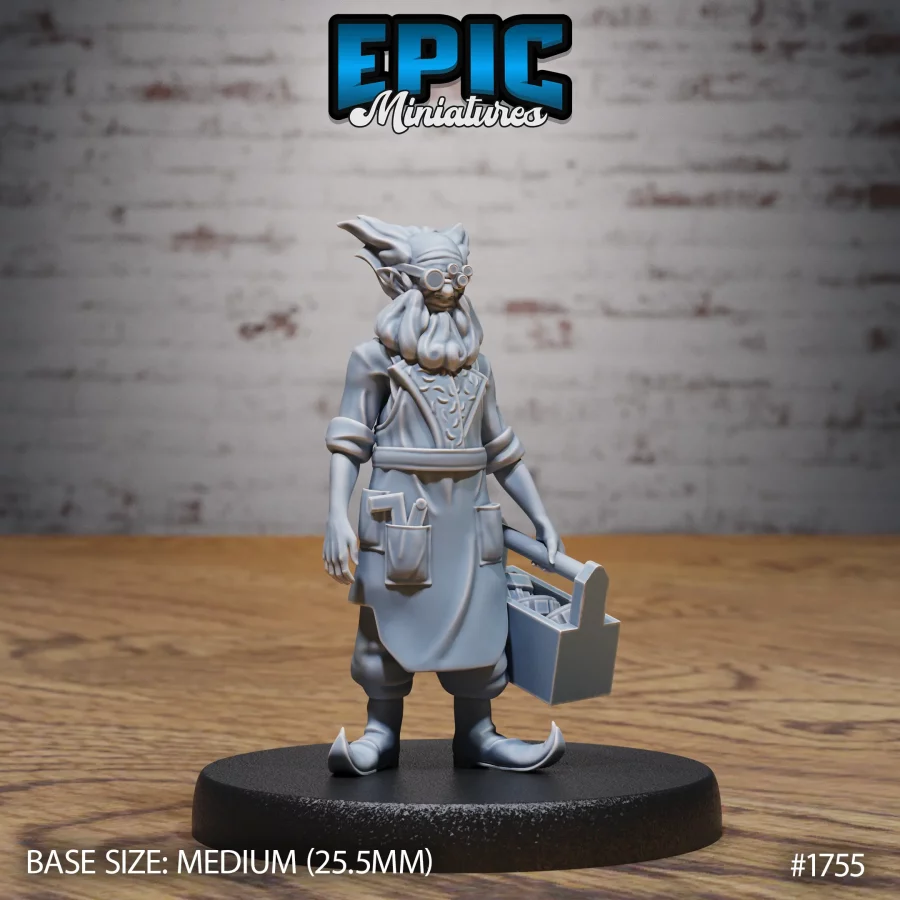 Halfling Inventor Barnabas (Medium)