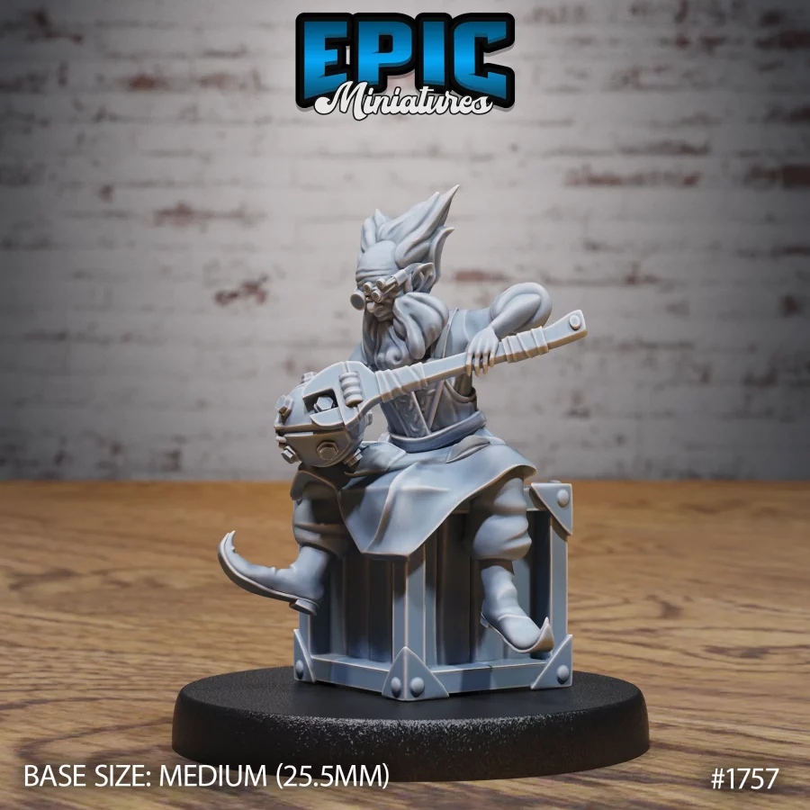 Halfling Inventor Barnabas Repairing (Medium)