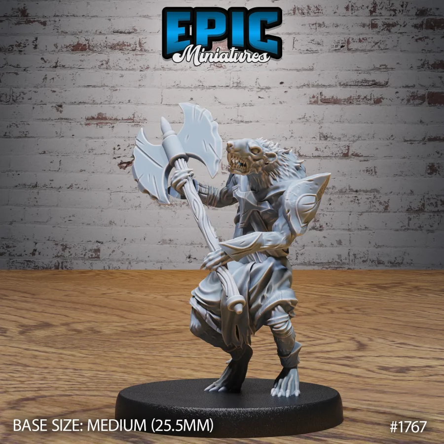 Sewer Rat Tribe Axe - 2 Variations (Medium)