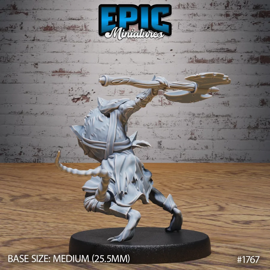 Sewer Rat Tribe Axe - 2 Variations (Medium) - Image 4