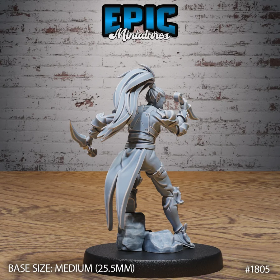 Elf Rogue Attacking (Medium) - Image 2