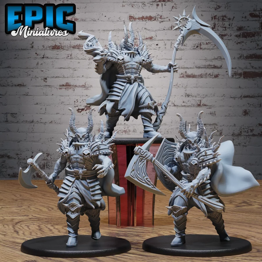 Devil Warlord Axe / Devil Warlord Scythe / Devil Warlord Shield Set