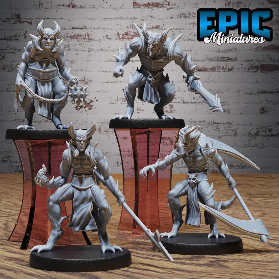 Devil Army Dual Scythe / Devil Army Flail / Devil Army Sword / Devil Army Spear Set
