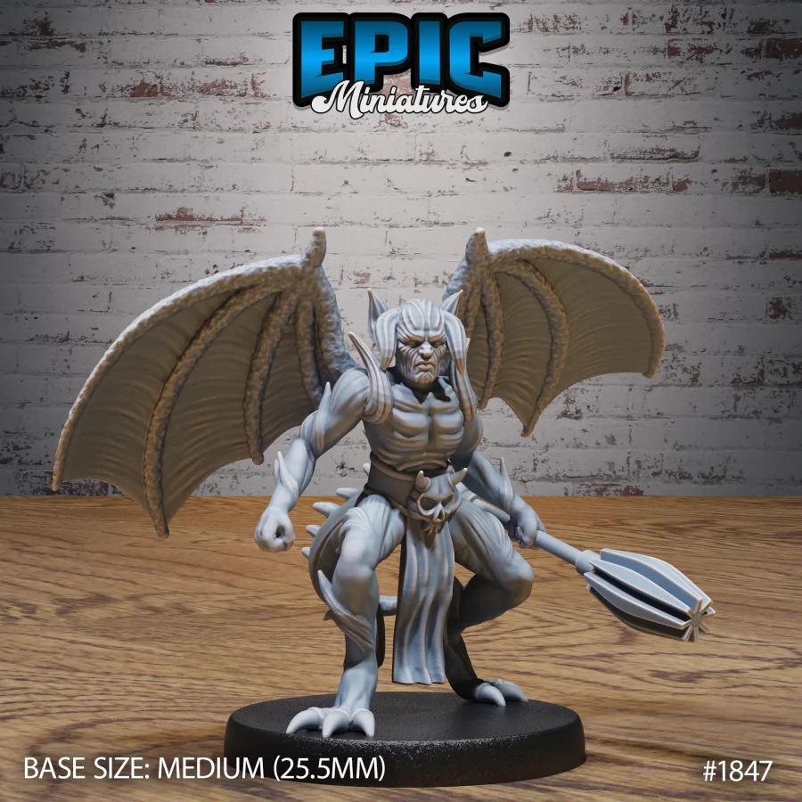 Winged Devil Army Mace (Medium)