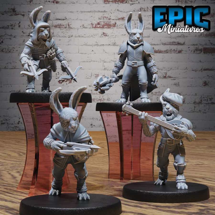 Bunny Paladin / Bunny Double Crossbow / Bunny Bard / Bunny Crossbow Set