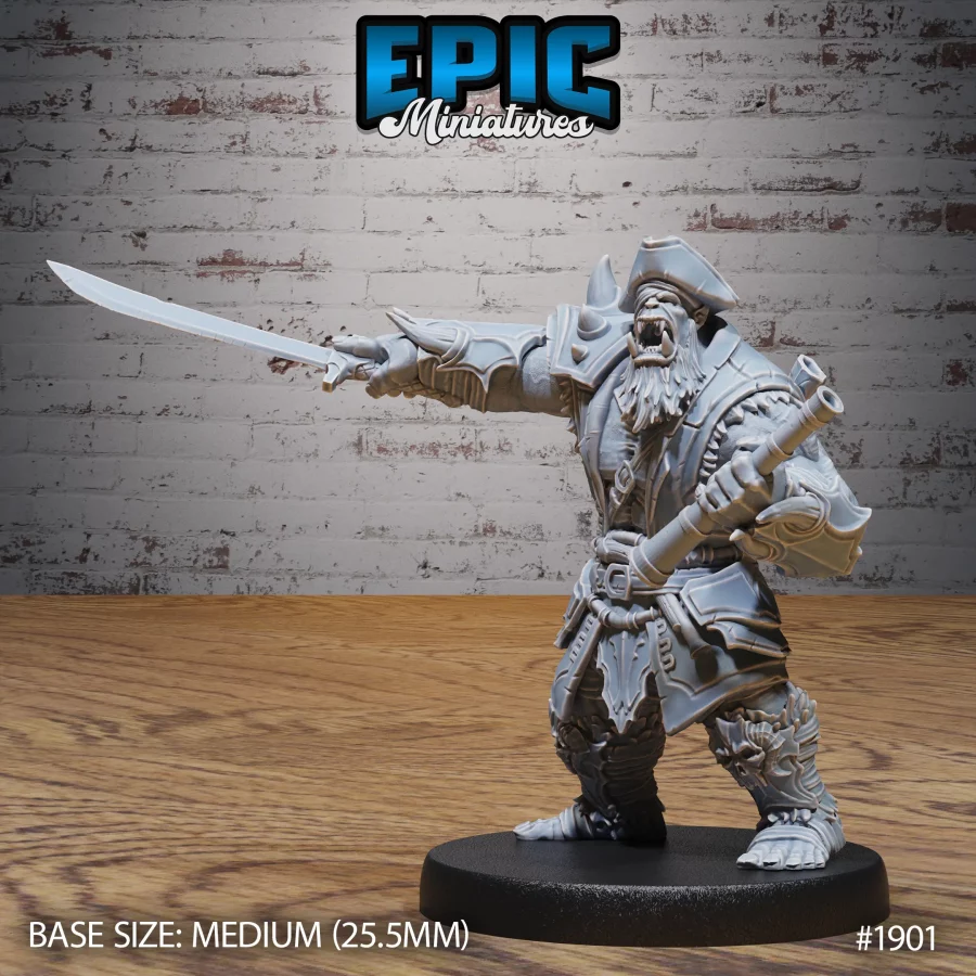 Orc Pirate Captain Sword (Medium)