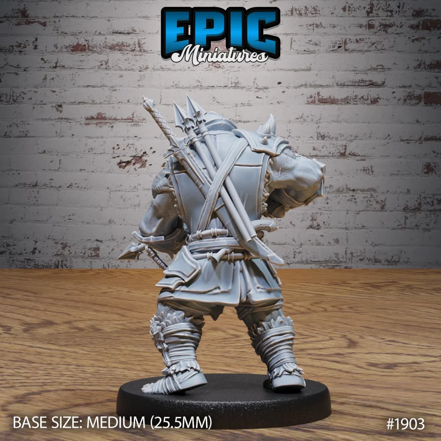 Orc Pirate Captain Harpoon (Medium) - Image 2