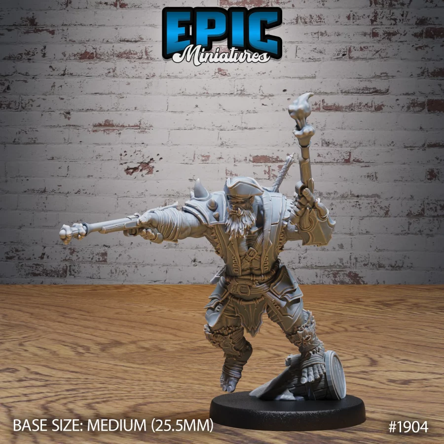 Orc Pirate Captain Shooting (Medium)