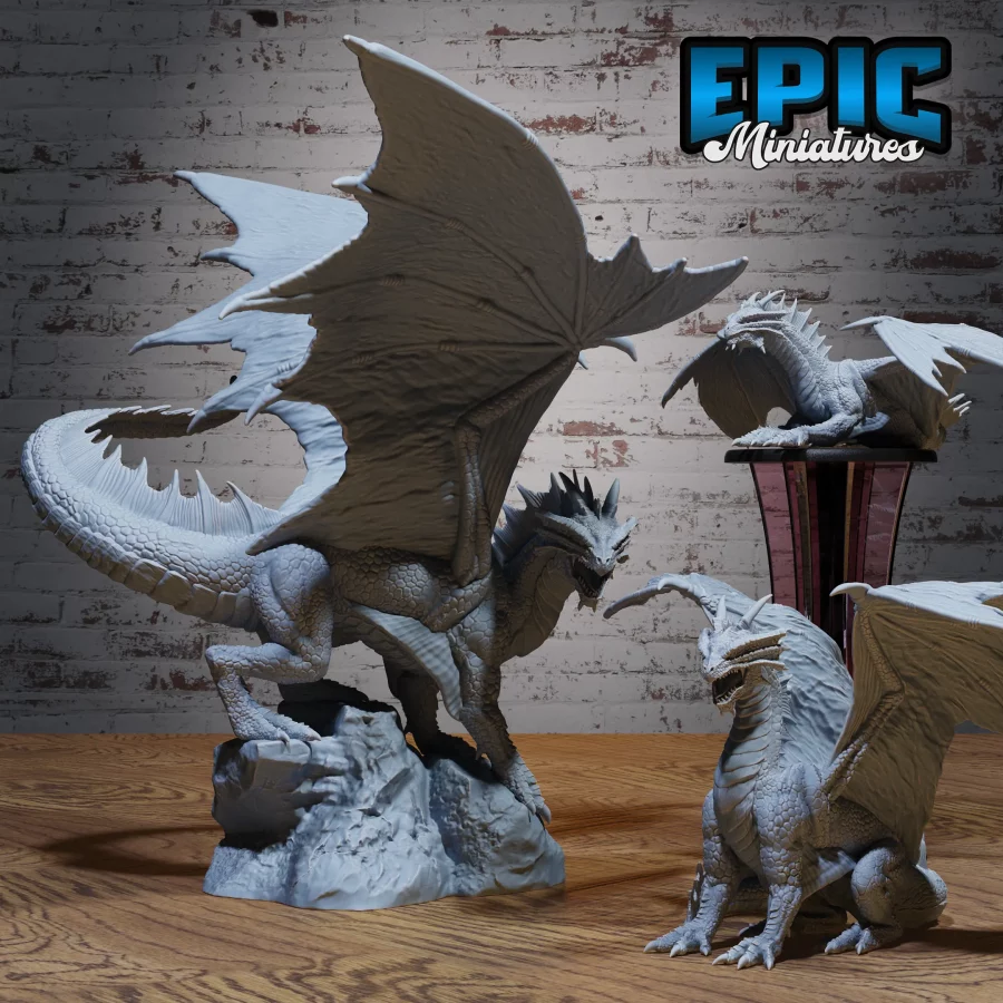 Young Bronze Dragon / Adult Bronze Dragon / Ancient Bronze Dragon Set