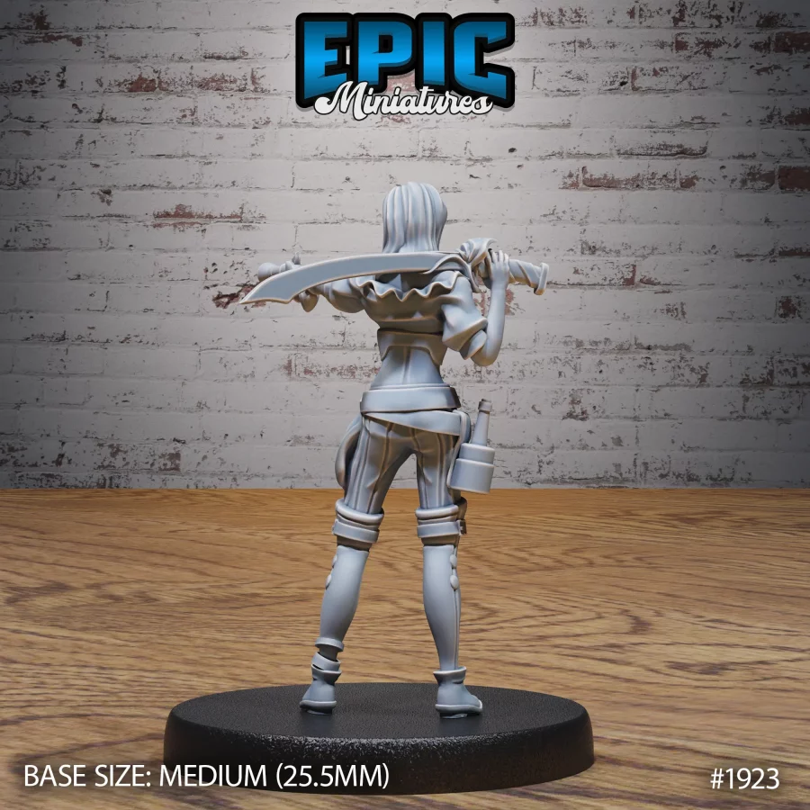 Pirate Female Drinking / Pirate Female Sword / Pirate Female Shooting Set - Image 7