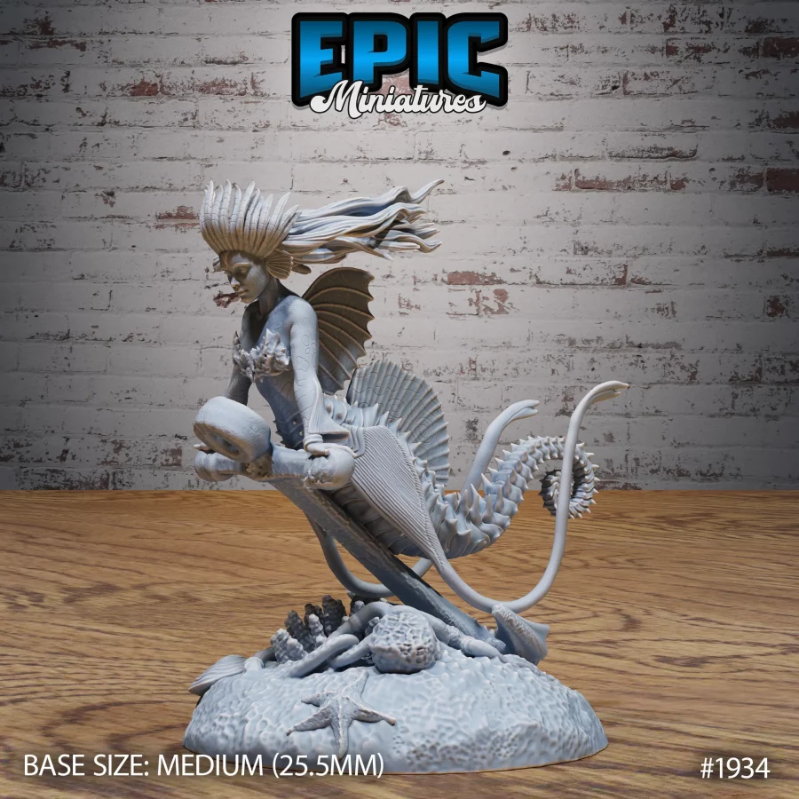 Seahorse Mermaid Anchor (Medium)