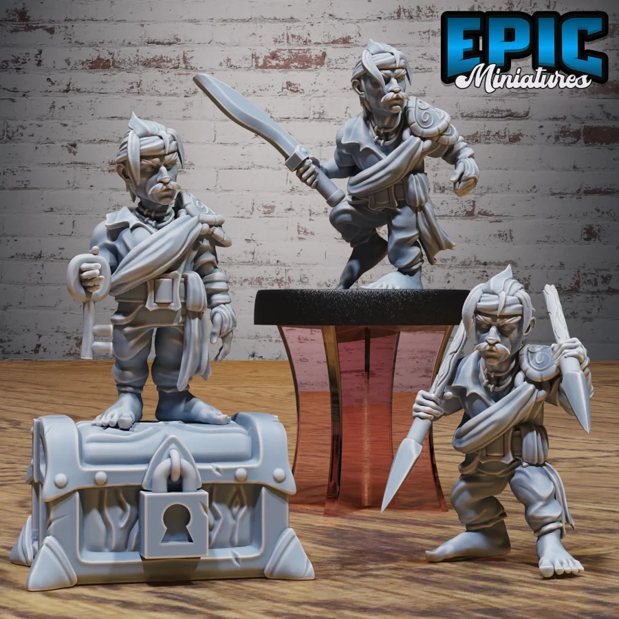 Gnome Pirate Treasure / Gnome Pirate Dagger / Gnome Pirate Spear Set