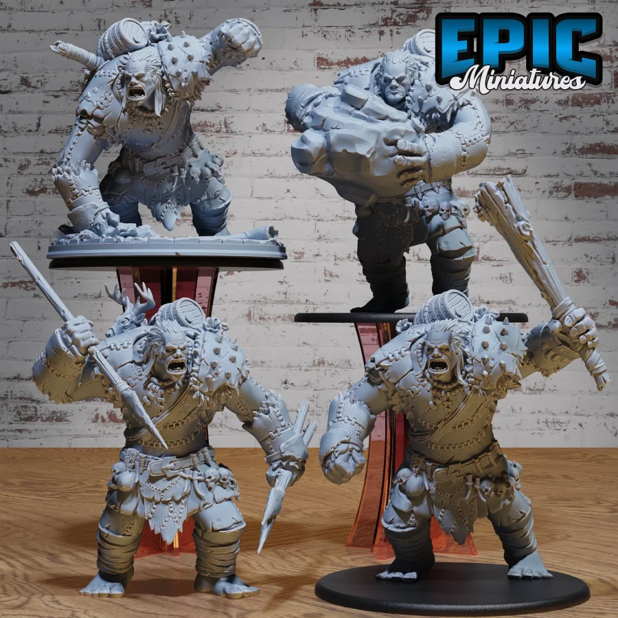 Hill Giant Hunting / Hill Giant Rock / Hill Giant Club / Hill Giant Smash Set