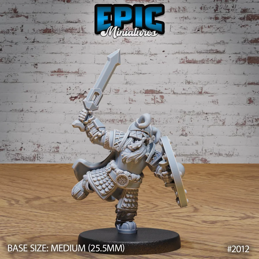 Dwarf Army Sword & Shield (Medium)