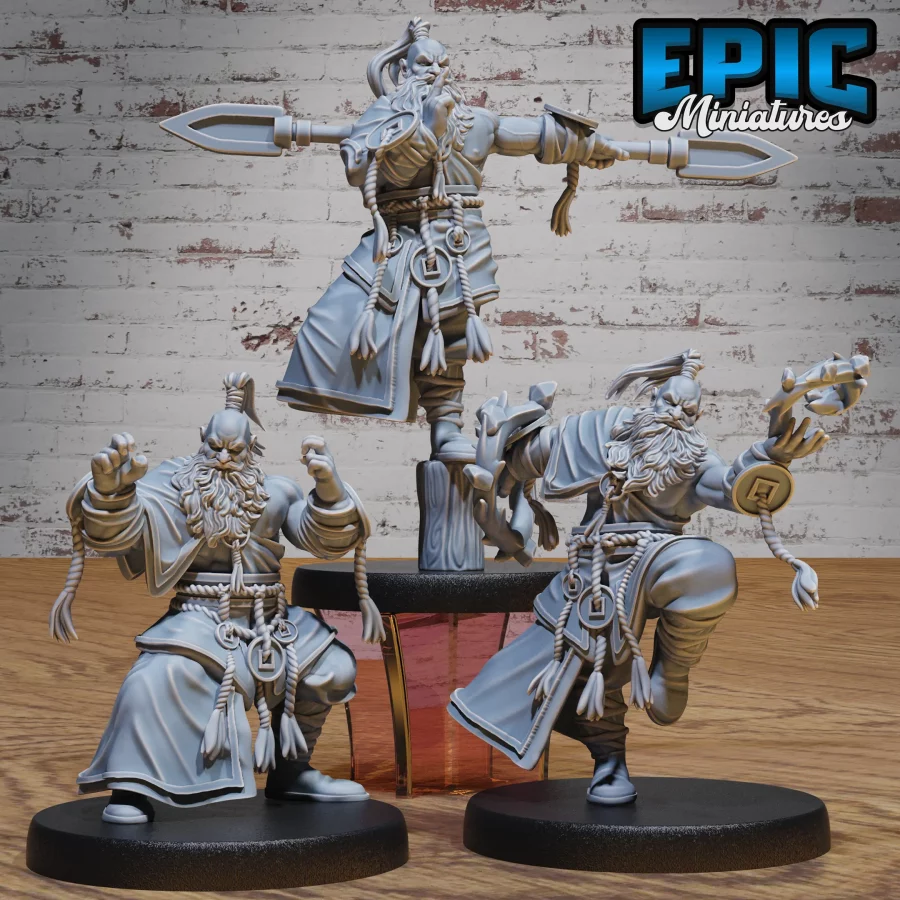 Half Dwarf Monk Set
