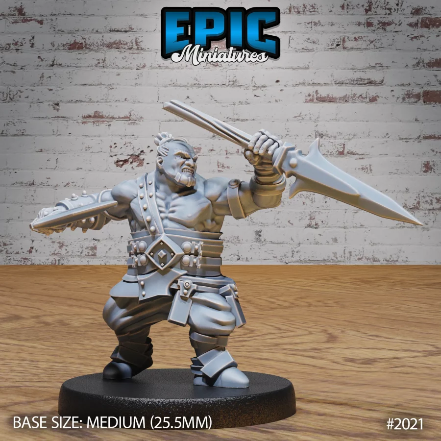 Bulky Dwarf Fighting (Medium)