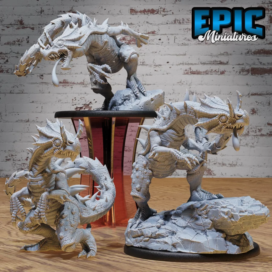 Chameleon Raptor - 2 Variations / Chameleon Raptor Walking - 2 Variations / Chameleon Raptor Attacking Set