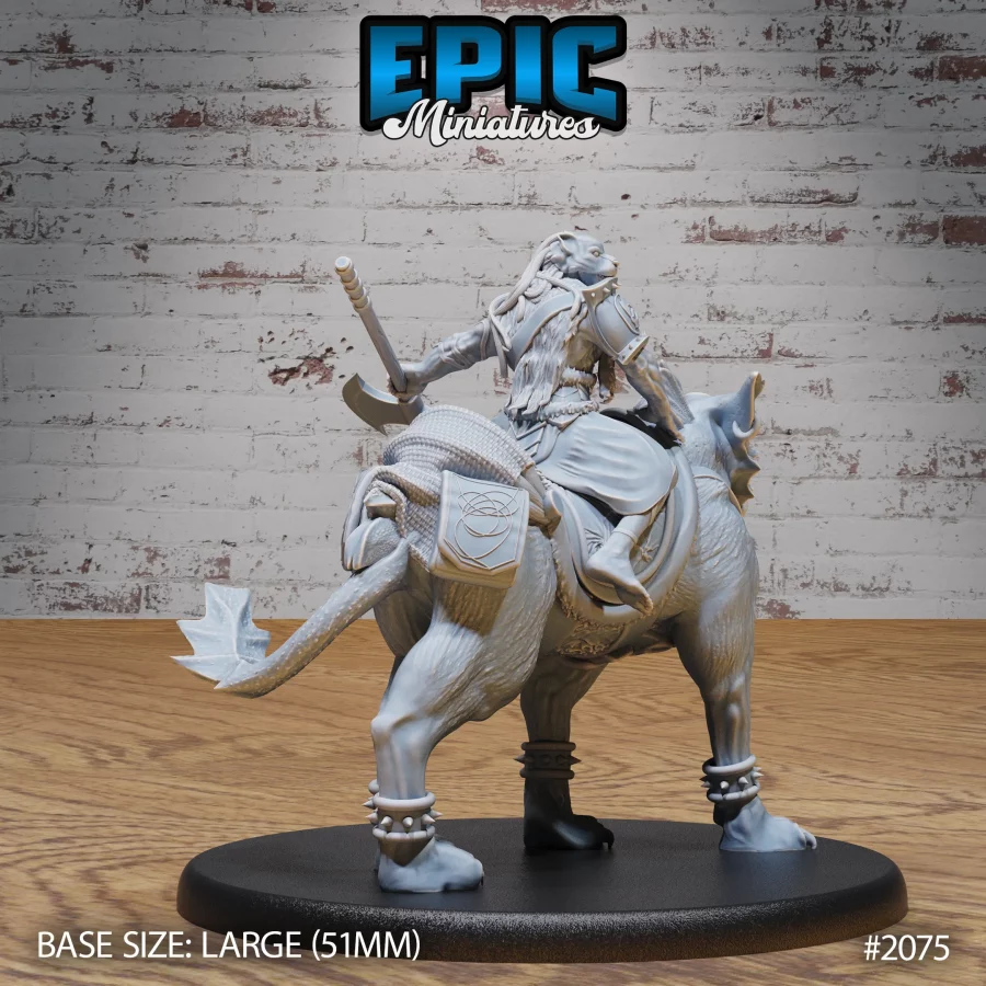 Masked Hunter Rider & Aquatic Tiger Mount (Large) - Image 2
