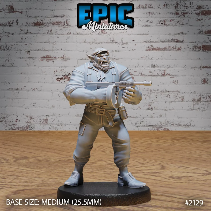 Orc Henchman Tommy Gun (Medium)
