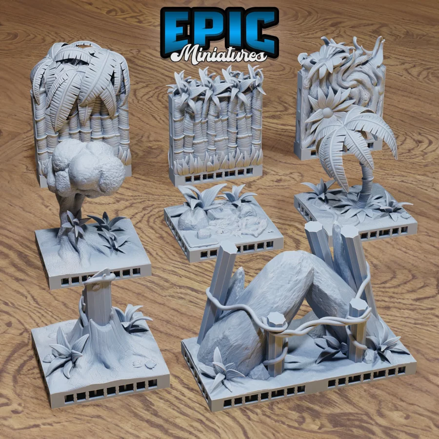Modular Jungle Tiles (OpenLOCK)