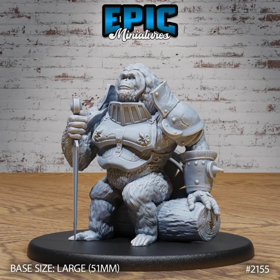 Orangutan Knight Sitting (Large)