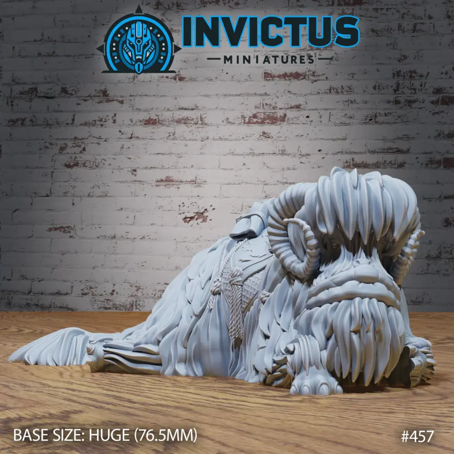 Fluffy Beast Laying (Huge) - 2 versions