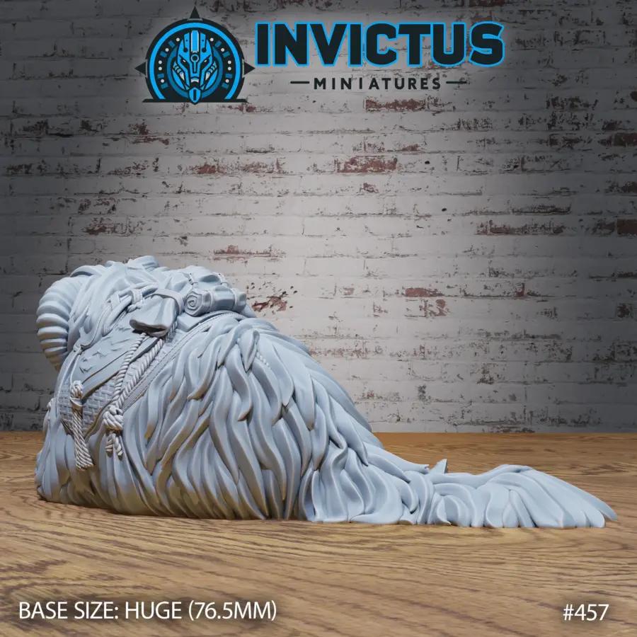 Fluffy Beast Laying (Huge) - 2 versions - Image 2