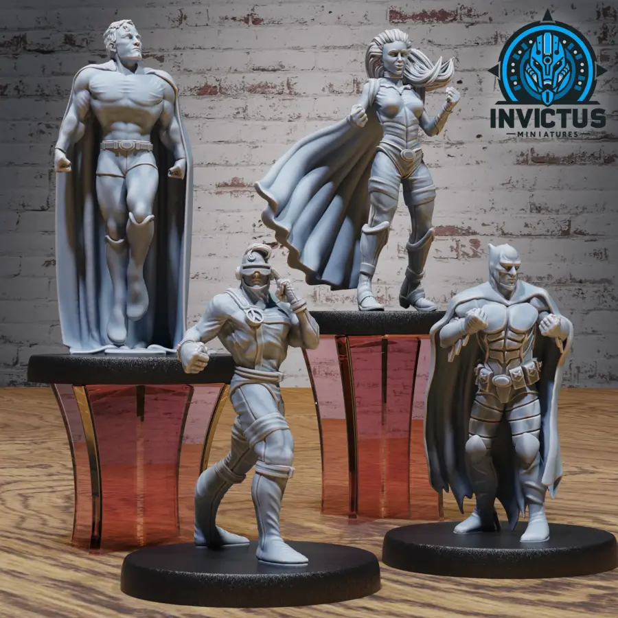 Ultra Man / Ultra Woman / Beam Man / Gothic Hero Set