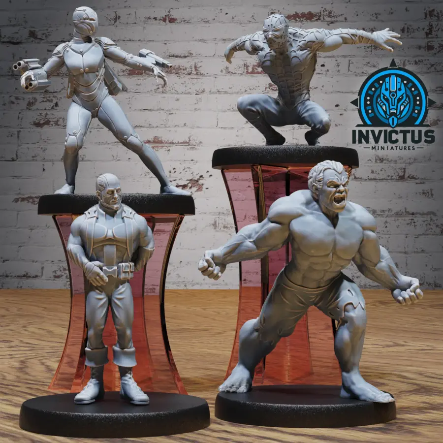 Cyber Woman / The Captain / Web Hero (Medium) - 2 variation / Gamma Beast Set