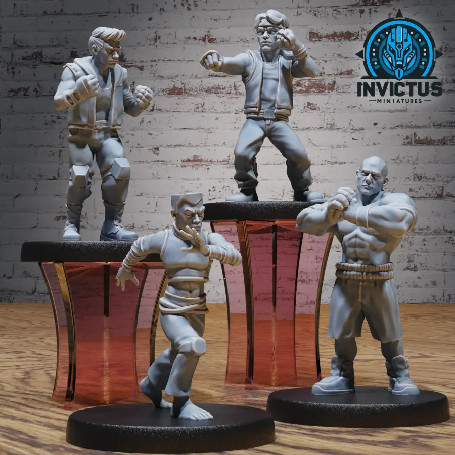 Capoeira Fighter / Kickboxer / City Thug / Karate Apprentice Set