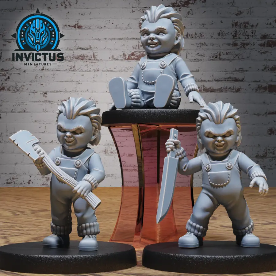 Evil Doll Boy (Medium) - 2 Variations / Evil Doll Boy Axe (Medium) - 2 Variations / Evil Doll Boy Sitting Set
