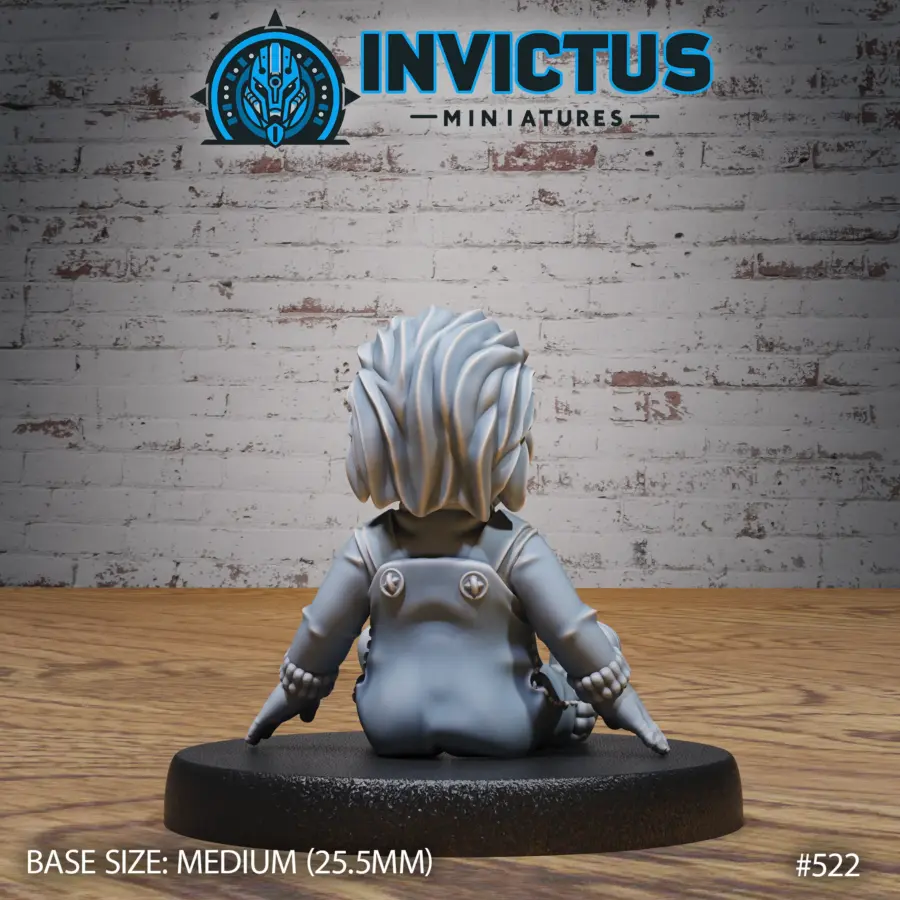 Evil Doll Boy Sitting (Medium) - Image 2