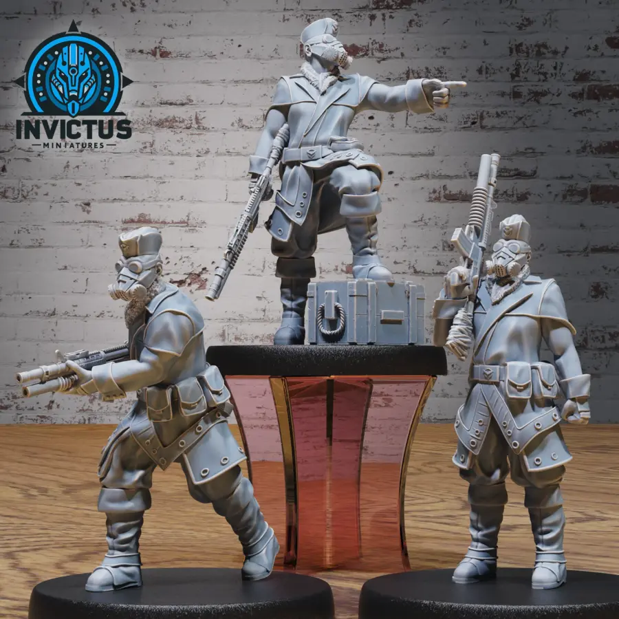 Gas Mask Soldier Set